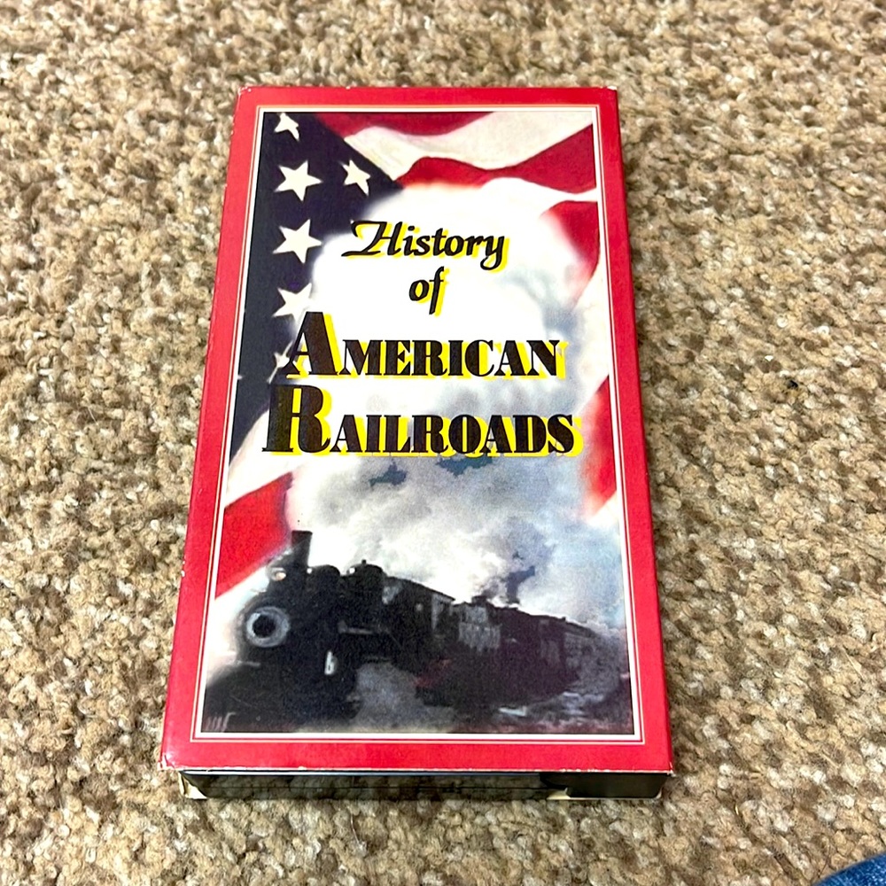 History of American railroads VHS 1995 video tape